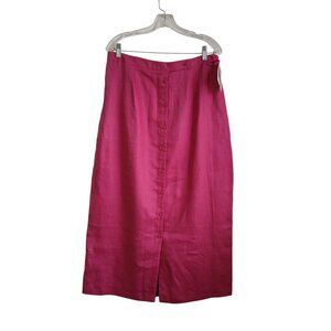 NWT Style & co. Collection Women Pink Button Front Plus Size Maxi Skirt 16W